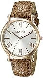 Geneva Women's FMDM324C Analog Display Japanese Quartz Brown Watch