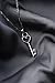 Forfamilyltd Key to Her Heart Petite Skeleton Key Pendant Necklace in Sterling Silver, 18''