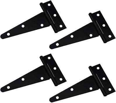 2 Bisagras En T De Zinc - 30cm (Incluye 20 Tornillos)