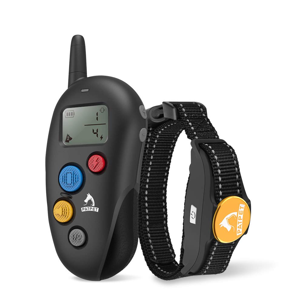 Dog Training Collar - 100% Waterproof Shock Collar for Dogs with Beep, Vibration Shock Mode for Small, Medium & Large Dog, 1000 Ft Range, Pocket Sized Remote Dog Shock Collar Set