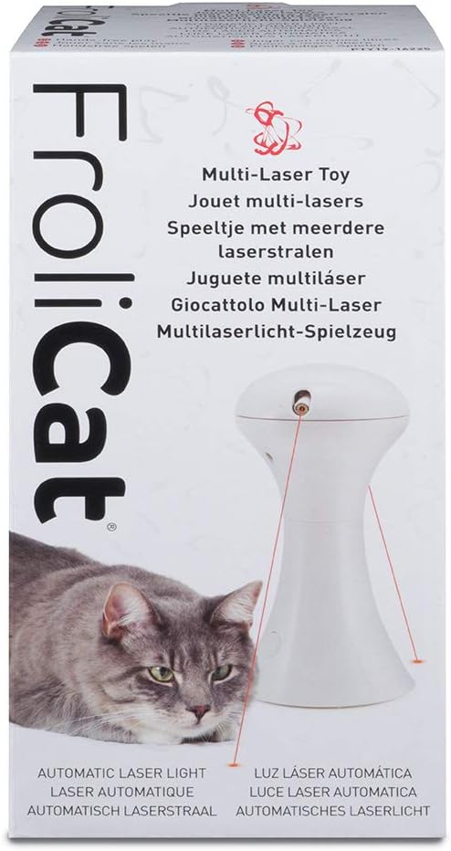 Cats go wild for lasers! PetSafe® Multi-Laser Toy with 2 lasers rotating in a 360 degree - Image 5