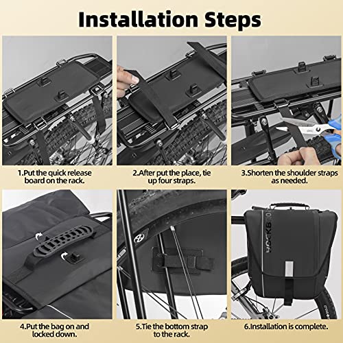 ROCKBROS Bike Panniers Waterproof Bicycles Panniers for Rear Rack 30L
