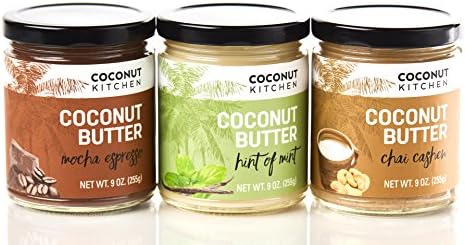 Coconut Kitchen Mocha Espresso &amp; Hint of Mint &amp; Chai Cashew (pack of 3 9oz jars)