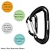 Gimars Heavy Duty Rated 2697 LBS Carabiners 4 Pack for Hammock, Camping sunshade/rain cover, Lashing gear onto packs, Campion, Camping, Hiking and More Heavy Hanging
