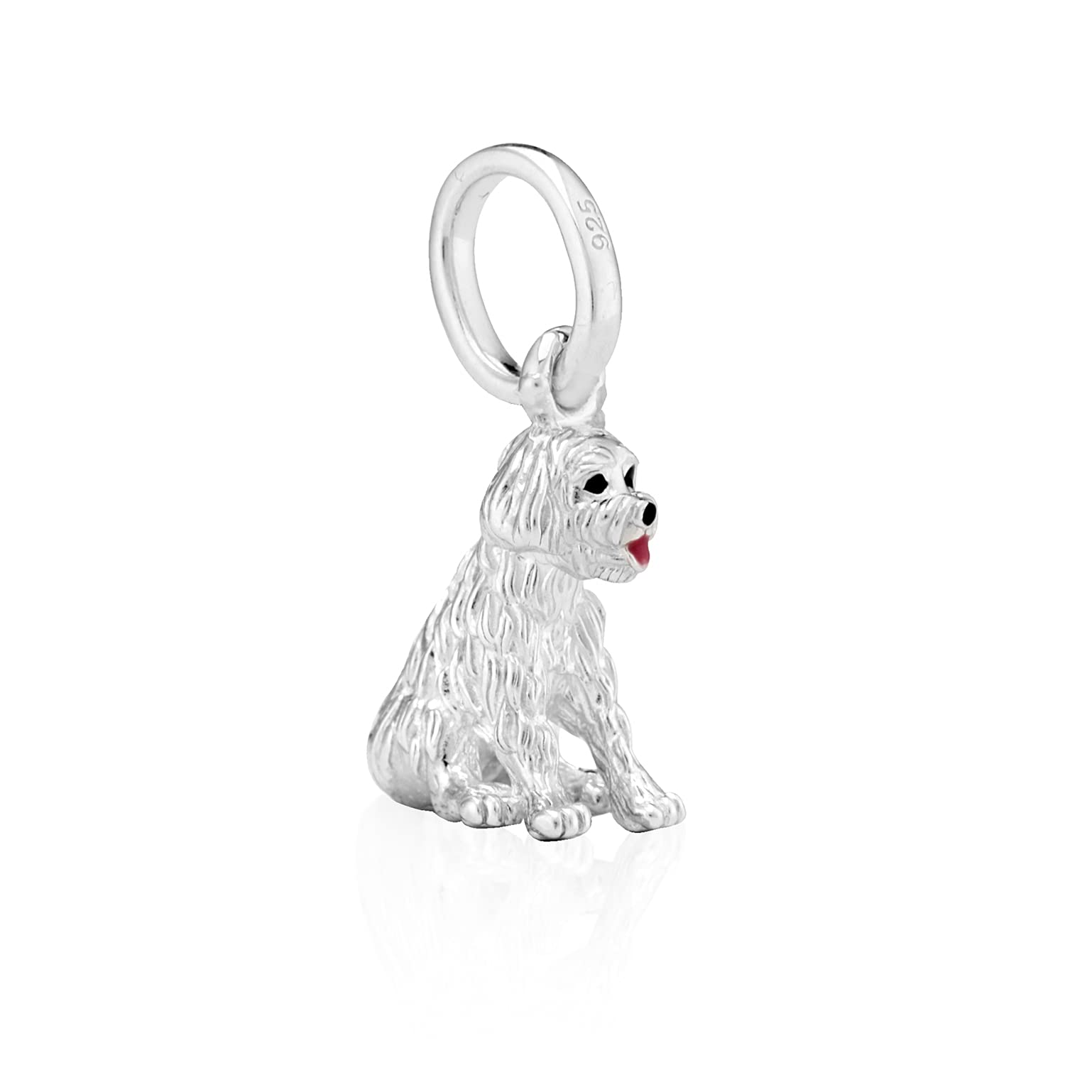 Gemma J SILVER DOODLE DOG CHARM