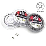 5LB-200LB 7 Strands Fishing Line Wire Leader Nylon Coated Stainless Steel Leader Wire with Crimps Sleeves
