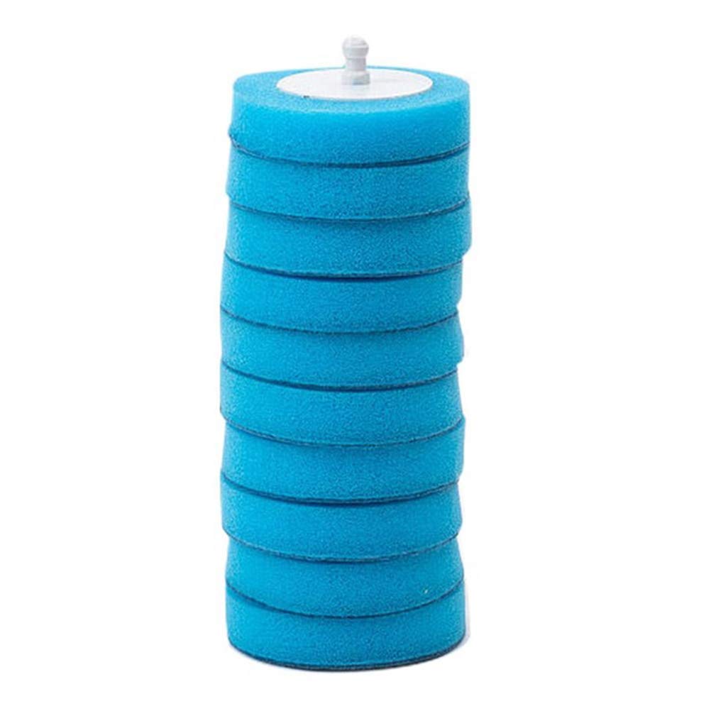 JTLB Toilet Wand Disposable Toilet Cleaning System with 10 Disinfecting Toilet Wand Refill Heads Powerful Cleaning System Toilet Wand Kit (Sky-blue)