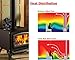 AAOBOSI Aobosi Stove Fan Heat Powered Fireplace Fan for Wood/Log Burner/Fireplace Save 20% Fuel Cost, Lower Starting Temperature (50℃)-4 Blades Black
