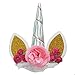 Boutique Quality Handmade Unicorn Cake Topper ❙ Cute Unicorn Horn Party Decorations, Silver, Gold & Pink Cake Toppers, for Birthdays, Baby Showers, 1st Birthday, Unicorn Parties by Bright Tricks