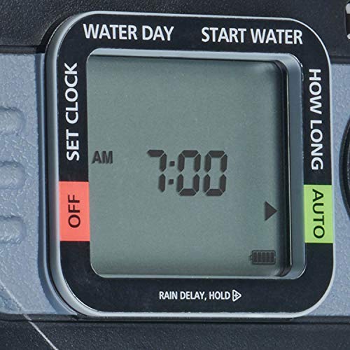 Melnor 73280 Digital Water Electronic Hose Timer, 4 Zone, Black/Gray in