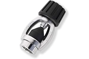 JUSTOOP Scuba Diving Din to Yoke Adapter, Diving Regulator to Yoke Converter with Dust Cover for First Stage Adapter and Regulator Conversion, 250Bar, 3300PSI