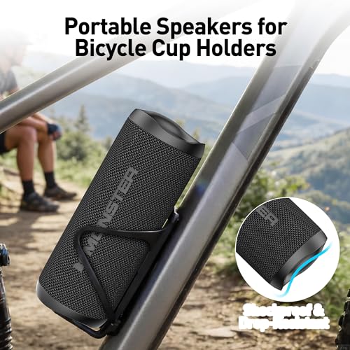 Monster Bluetooth Speaker, Wireless Portable Outdoor Bluetooth Speakers, 60W True Wireless Stereo IPX8 Waterproof, Dual PairingBluetooth 5.4 Built-in Mic, Black