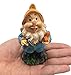 Blugood 7 Set Mini Gnome Figures Garden Decoration - Seven Dwarfs Statues