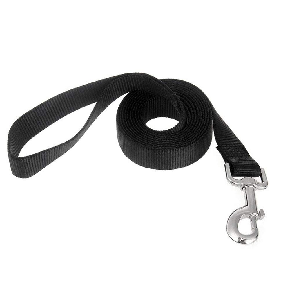Accod Pet/Dog Training Leash (5M Nylon Dog Lead Dog Long Lead Rope with 360 Degree Rotating Stainless Steel Hook for Small Medium and Large Dog(Black)