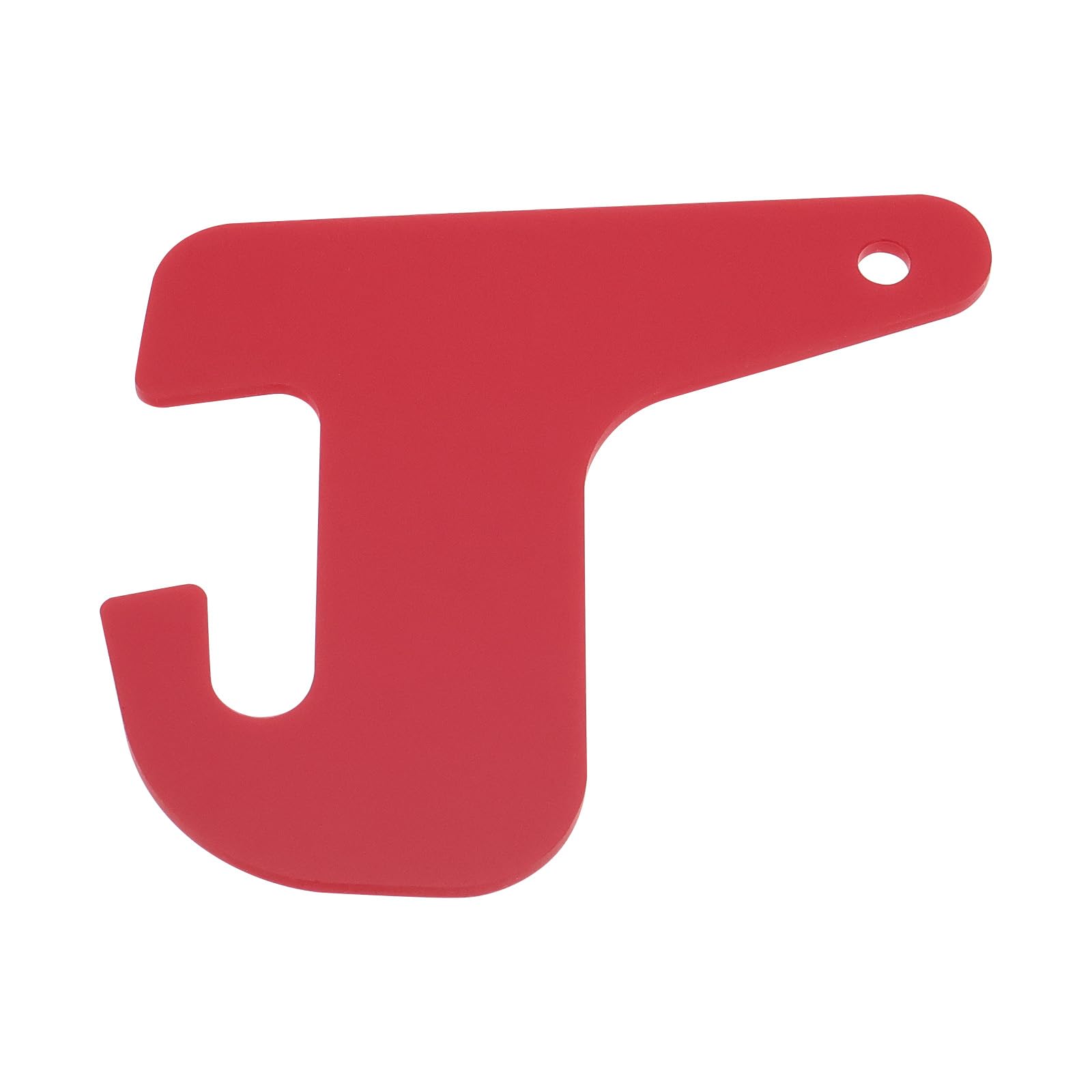 eMagTech 1pc Security Door Lock Plate Catches Plate Fit Caravan and Motorhome Car Door Fixed Plate 97mmx88mm Plastic Lock Plate Red