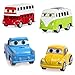 Kidcia 4 Pcs Cute Diecast Cars Set Pull Back Race Cars Vehicle Toys for Kids