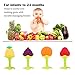 PROMENE Baby Teether Toys (4 Pack) - Soft Silicone Fruit Teething Toys Set For Toddlers & Infants, Baby Gum Massager