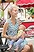Milk Nursingwear Striped Nursing Tank Dress, Red and White Stripe, L