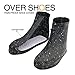 ARUNNERS Reusable Rain Shoe Covers Waterproof Overshoes Non Slip Foldable Galoshes for Men and Women-Black,4XL
