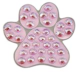 Navika Paw Swarovski Crystal Ball Marker with Hat Clip (Pink)