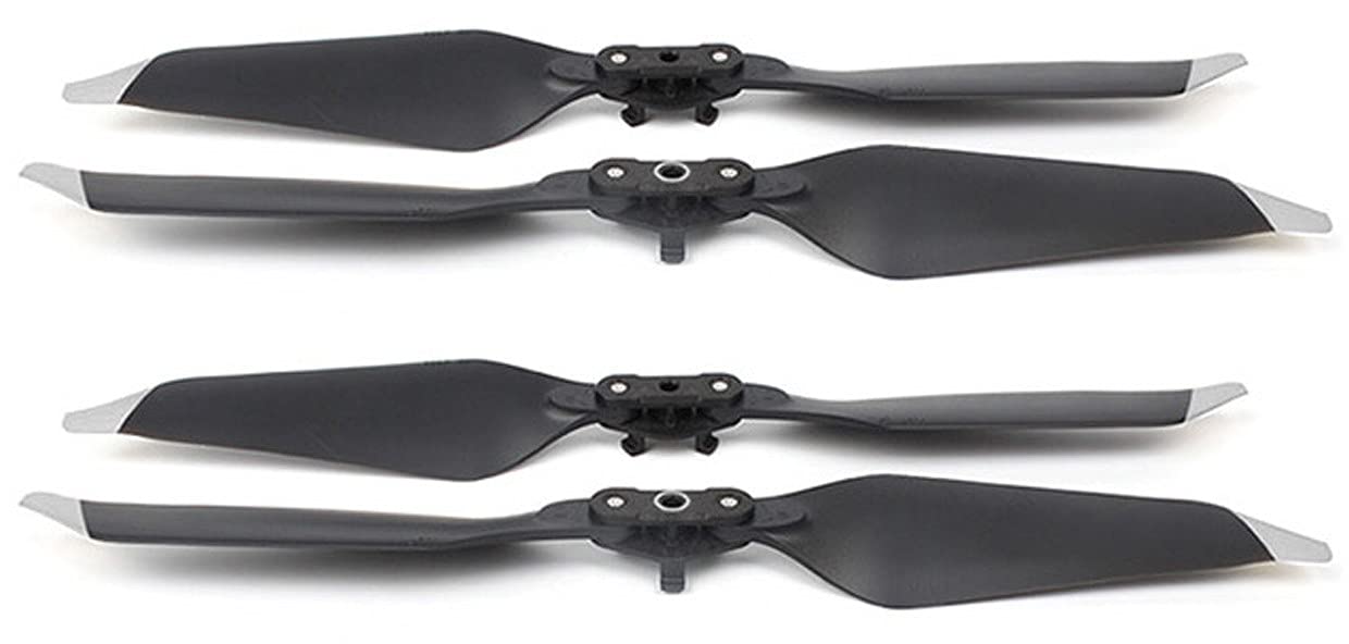 NEWQSING 2 Sets 8331F Folding Propeller Noise Reduction Blades for MAVIC PRO/MAVIC Platinum Silver