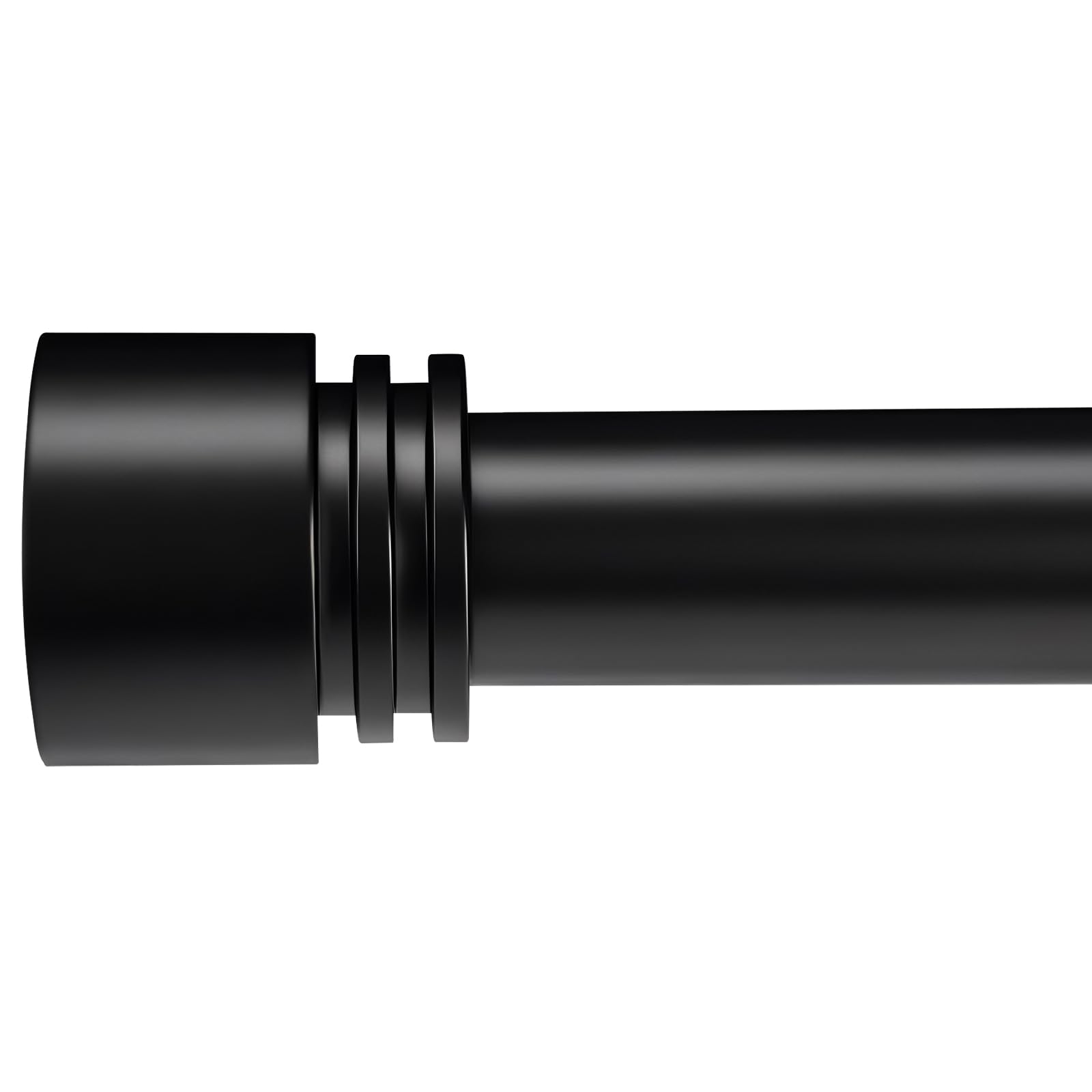 Photo 1 of Short Curtain Rod 16 to 28 Inches -1 Inch Diameter, Adjustable, All Metal, Wall & Ceiling Mount for Small Windows, Bathroom, Kitchen