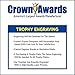 Crown Awards Salesman Trophies with Custom Engraving, 7.25