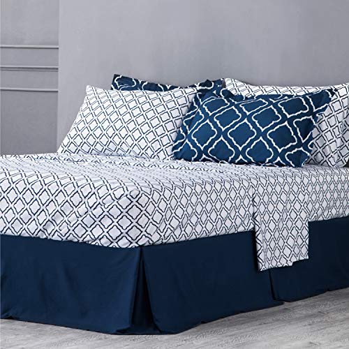 2 Bedsure+Quatrefoil+Alternative+Comforter+Pillowcase