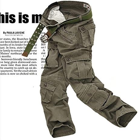 Yin chen Mens Casual Active Military Cargo Pants