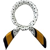 FONYVE 100% Mulberry Silk Scarf for Hair - 27" Square Head Scarf for Women - Lightweight Neck Scarf with Gift Packed