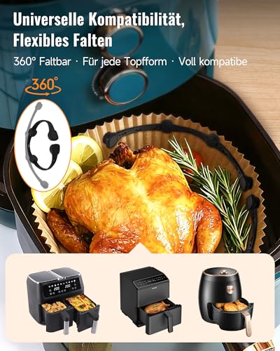 Magnets for Airfryer Baking Paper, Pack of 4 Silicone Magnets Airfryer Accessories Prevent Baking Paper from Cover Food, Hot Air Fryer Accessories for Ninja, Philips