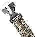 Wooboo 5 in 1 Outdoor Survival Gear Escape Paracord Bracelet Flint Whistle Compass Scraper(Camouflage)
