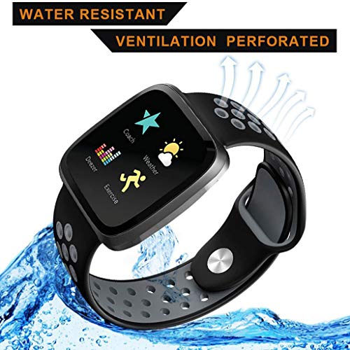 3 Compatible+Fitbit+Skin+Friendly+Silicone+Replacement