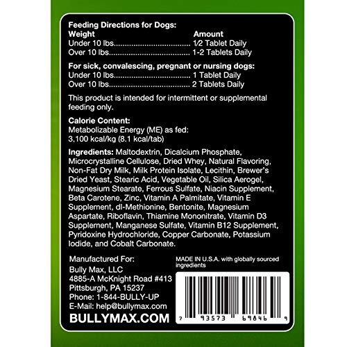 Bully Max Muscle Supplements For Dogs Protein For Dogs To Build