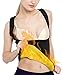 Funnygirl Women's Body Shaper Hot Sweat Workout Tank Top Slimming Vest Tummy Fat Burner Neoprene Shapewear for Weight Loss No Zipper Black/Yellow