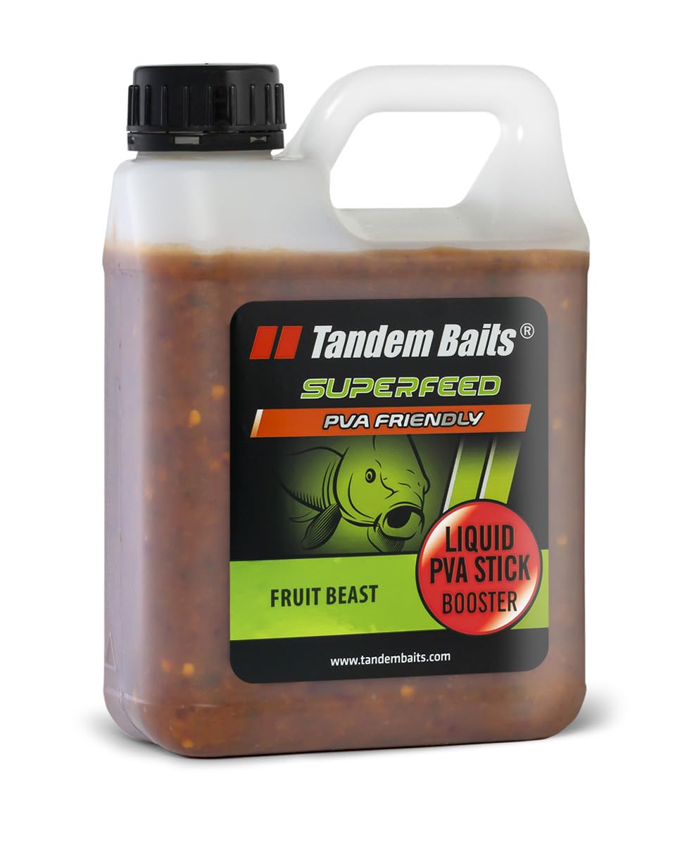 Tandem Baits SuperFeed Liquid PVA Stick Booster Squid & Orange | Carp Fishing Booster | Carp Fishing Bait | Carp Bait | Hookbaits | Carp Fishing Accessories for Monster Fish 1000ml