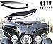 Emost Adjustable Wind deflectors for Harley Davidson Touring Street Glide 2014 201 5 2016 2017 (ABS Plastic Air Deflectors Fairing Side Cover)