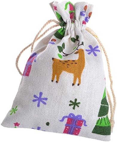 Wahdawn 50 Pieces Drawstring Muslin Pouch Sachet Spice Bags Gift Purse (3.9Wx5.5L)