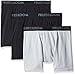 Fruit of the Loom mens Breathable Cotton (Regular & Big Man) Boxer Briefs, Regular Leg - Cotton Mesh 3 Pack Black/Grey, XX-Large US