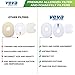 VEVA 6 Foam + 6 Felt Filters Kit Replacement for Shark Rocket Ultra-Light Vacuum HV292, HV300, HV300W, HV301, HV302, HV303, HV305, HV308, HV310, UV450 Part XFFV300