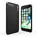 iPhone 8 Plus Case/iPhone 7 Plus Case, CaseCrown Lux Glider Case (Matte Black) w/Matte Finish & Felt Interior