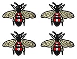 Zeng Bee Embroidered Iron-On Patch, Embroidery Applique by DIY Cloth Art Embroidery Decoration Jeans Hats Blouses Sewing sew Shirts Appliques