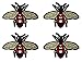 Zeng Bee Embroidered Iron-On Patch, Embroidery Applique by DIY Cloth Art Embroidery Decoration Jeans Hats Blouses Sewing sew Shirts Appliques
