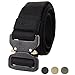 Fairwin Tactical Belt, Military Style Webbing Riggers Web Belt with Heavy-Duty Quick-Release Metal Buckle