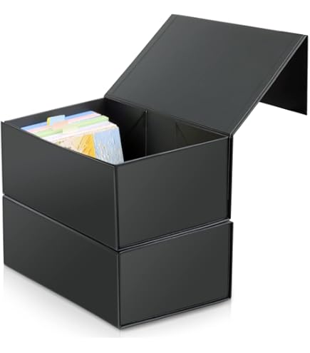 Amazon.com: tutata 4X6 Index Card Holder, Index Card Storage Box 4 x 6  Inches, Fits 1200 Flash Cards