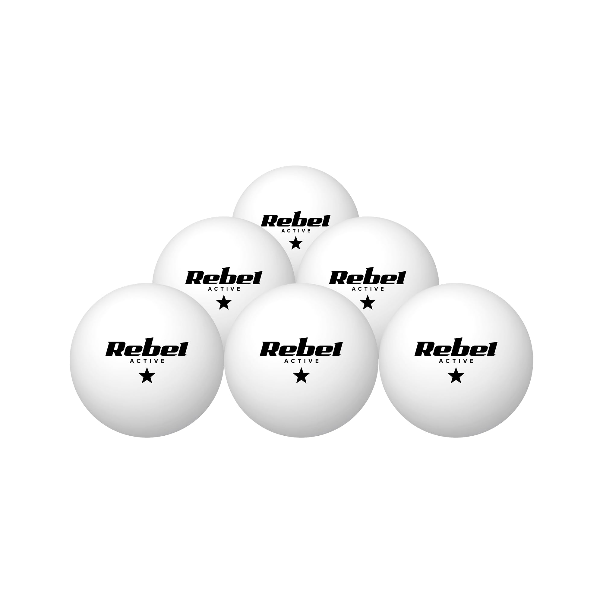 Rebel Table Tennis Ball Set * 6 pcs ABS Material RBA-4007