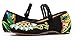 AvaCostume Women's Buddhism Totem Embroidery Casual Mary Jane Shoes, Black 38
