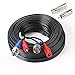 SHD 33Feet BNC Vedio Power Cable Camera Video BNC Cable Wire Cord for Surveillance CCTV Security System with Connectors(BNC Female and BNC to RCA)