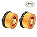 Hinmay Camping Stove Adapter, 2 Pack Camp Gas Convert Connector Auto-off Gas Cartridge Tank Adapter for Butane Canister to Screw Gas Cartridge