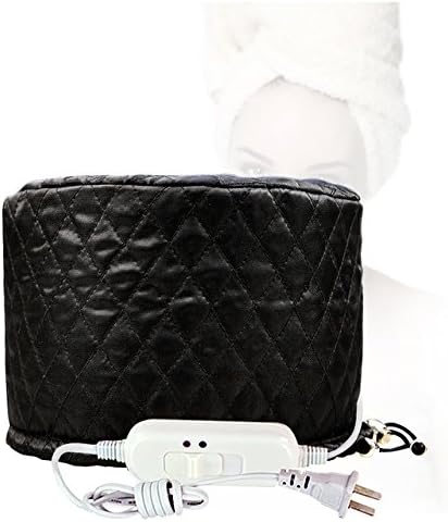 SWEETPEA BLACK COLOUR Electric Heating Hair Steamer Cap Hot Oil Hat DIY Hair Styling Beauty Tools Hair Care Nutrition Hair Treatments